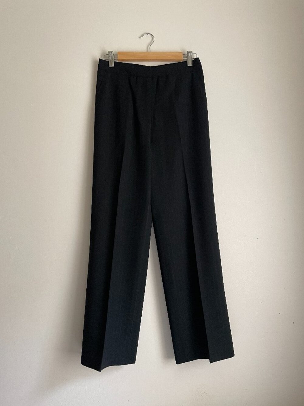 MAX MARA Wide Leg Trousers Pinstripe Dress Pants